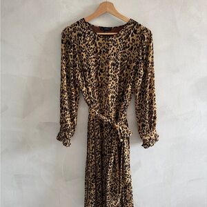 J. Crew - Leopard Print Long Sleeve Dress - Size 4 (NWT)